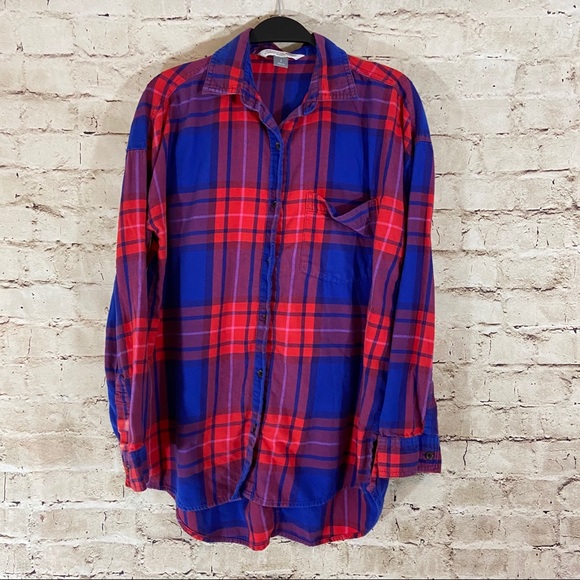 Old navy plaid “the boyfriend shirt” size small - Picture 5 of 15